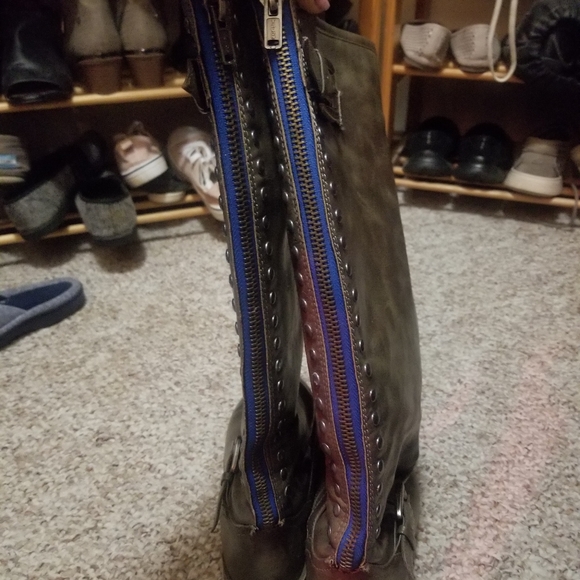 Grey Riding Boots - Picture 3 of 7